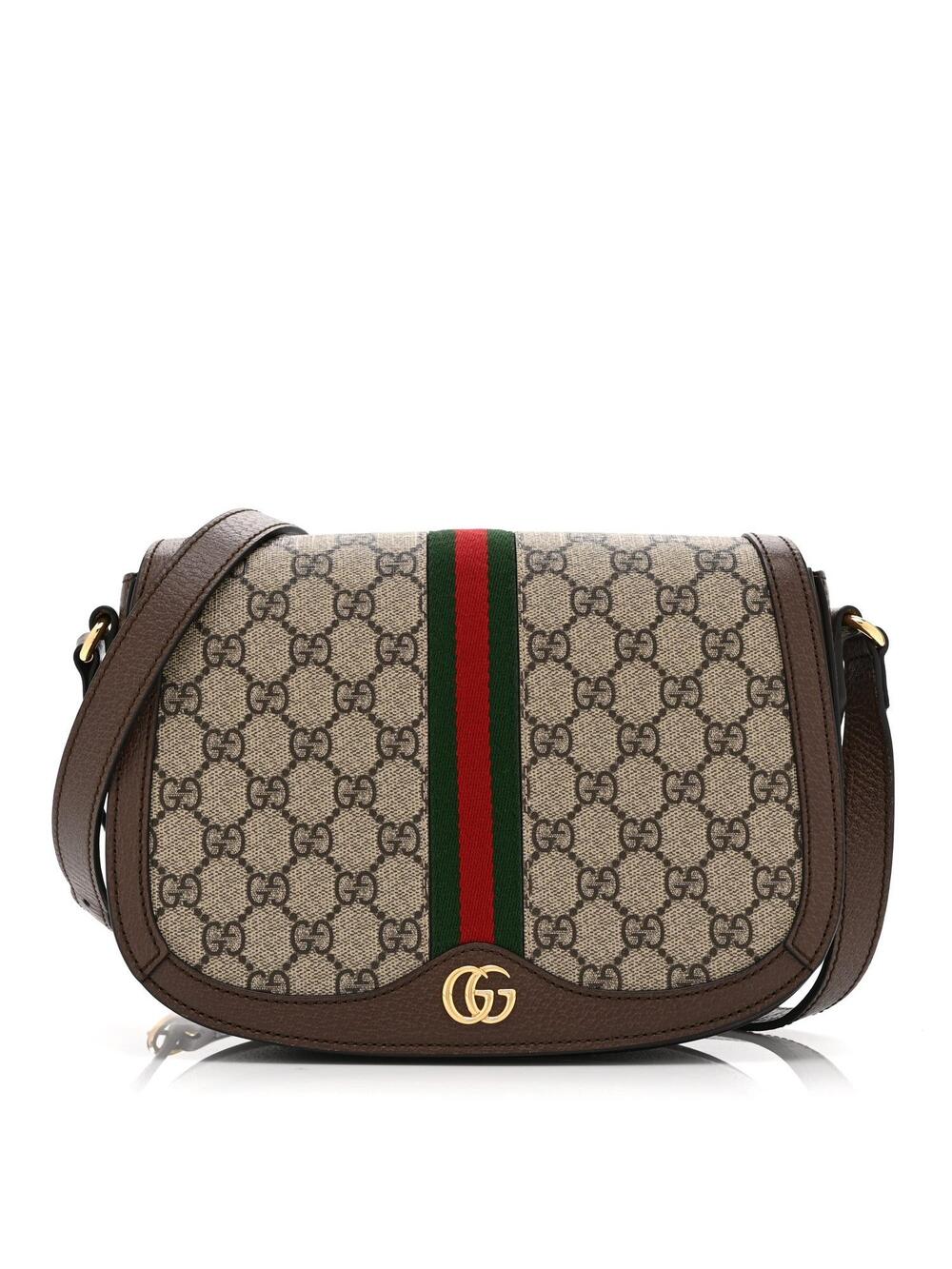 Gucci Gg Supreme Web Small Ophidia Flap #367085G17B